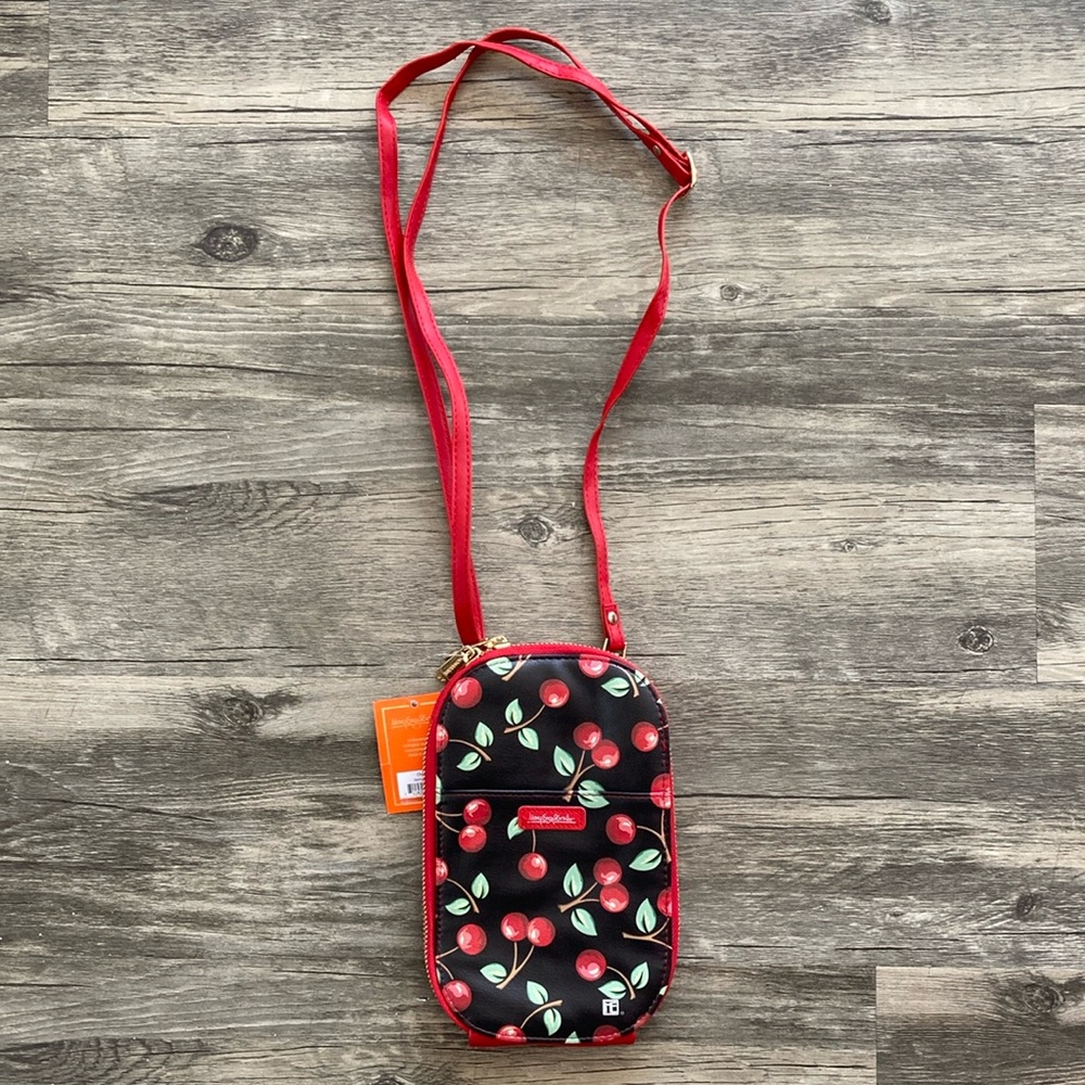 Mary Englebreit cherry print crossbody purse.